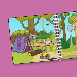 Avatar World Mainan Anak Paper Doll House edisi Camping