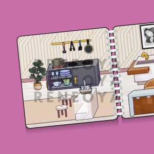 Avatar World Mansion Paper Doll Quiet Book Mainan Anak Bongkar Pasang Avatar World