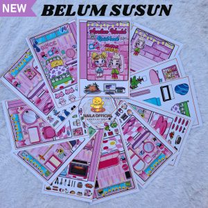 Toca Avatar World Neon Pink Paper Doll Mainan Edukasi Anak Bongkar Pasang Quiet Busy Book Special