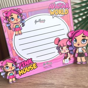 AVATAR PINKK HOUSE QUITE BOOK Paperdoll Bongkar Pasang Mainan Edukatif Anak