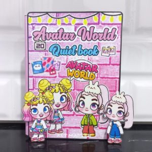 Paper doll house Toca boca AVATAR NEON quiet busy book mainan edukasi anak perempuan bongkar pasang