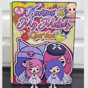 TOCA BOCA KUROMY MY MELODY/QUIET BOOK/BUSY BOOK PAPER DOLLS HOUSE mainan edukasi anak bongkar pasang boneka kertas