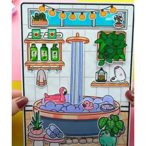 Rich & Poor House Quiet Book Toca Boca – Mainan Edukasi Bongkar Pasang untuk Kreativitas Anak