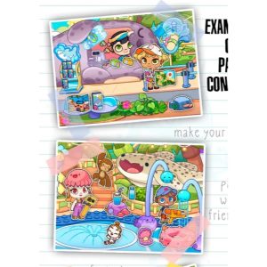 Paperdoll avatar world waterpark -  mainan edukasi anak seru bongkar pasang