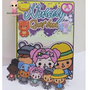 TOCA BOCA NURSERY QUIET BOOK BUSY BOOK PAPER DOLLS HOUSE mainan edukasi anak bongkar pasang boneka