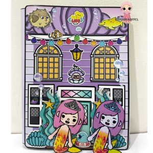 mainan anak perempuan TOCA BOCA MERMAID SERIES QUIET BOOK PAPER DOLLS HOUSE mainan edukasi anak paper book bongkar pasang ter populer