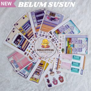 Toca Boca Paper Doll OK Street High School Laminasi Mainan Edukasi Anak Bongkar Pasang Premium