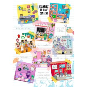 toca boca paper doll album "Inside Out 2" avatar world mainan boneka bongkar pasang