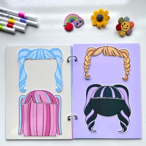 Sanrio 4in1 paper doll peel-and-stick toy with many accessories - Pighandmade paper doll