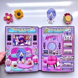 Aphmau Girl's House peel-and-stick toy - Toca Boca paper doll