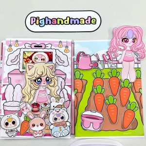 Lovely Baby Three style Gacha Doll peel-and-stick toy