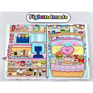 Gacha 4in1 peel-and-stick toy - Gacha commercial center - Paper doll