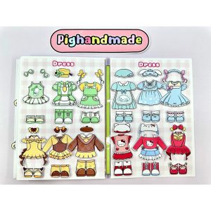 ROBLOX x Sanrio fashion peel-and-stick toy, 6 characters Kuromi, Melody, Cinnamorll...- Paper Doll